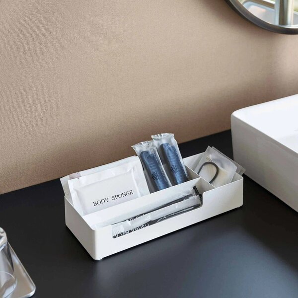 Biały metalowy organizer łazienkowy Amenity – YAMAZAKI