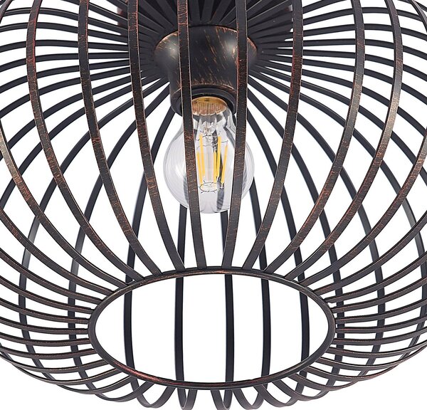 Lampa sufitowa Rosalea Lindby, możliwość ściemniania, czarny, salon / jadalnia, metal, nowoczesny