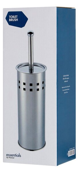 Szczotka do WC ze stali nierdzewnej w kolorze matowego srebra Indy – Premier Housewares