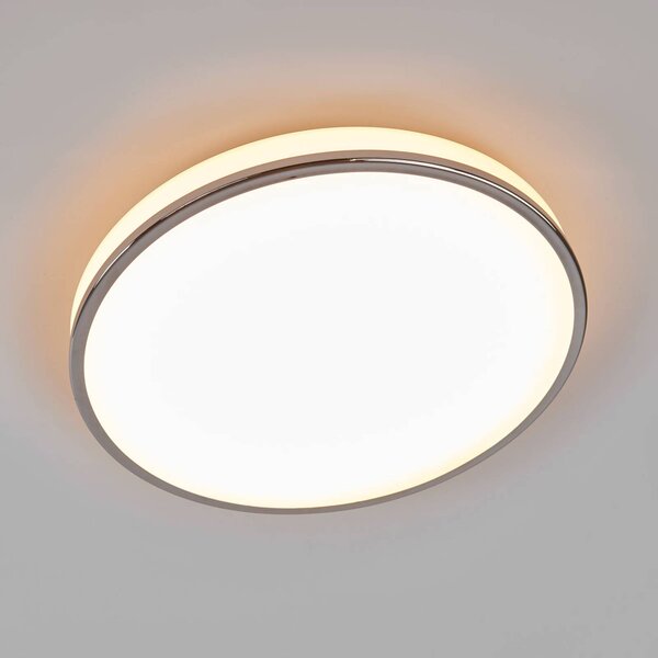 Lampa sufitowa Lyss Lindby, biały / opal, łazienka, szkło, nowoczesny