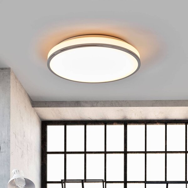 Lampa sufitowa Lyss Lindby, biały / opal, łazienka, szkło, nowoczesny