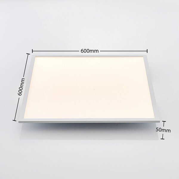 Lampa sufitowa LED Quais Lindby, biały / opal, kuchnia, aluminium, nowoczesny