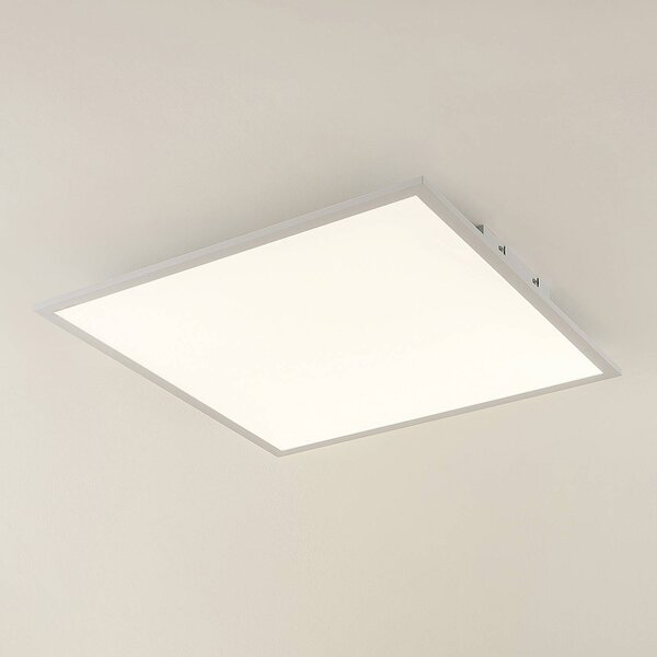Lampa sufitowa LED Quais Lindby, biały / opal, kuchnia, aluminium, nowoczesny