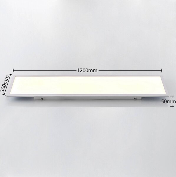 Lampa sufitowa LED Quais Lindby, biały / opal, kuchnia, aluminium, nowoczesny