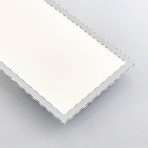 Lampa sufitowa LED Quais Lindby, biały / opal, kuchnia, aluminium, nowoczesny