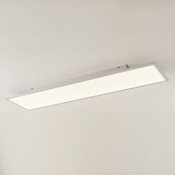 Lampa sufitowa LED Quais Lindby, biały / opal, kuchnia, aluminium, nowoczesny