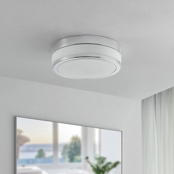 Lampa sufitowa Flavi Lindby, możliwość ściemniania, chromowy / srebrny, łazienka, szkło, nowoczesny