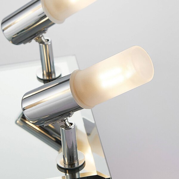 Lampa sufitowa Zela Lindby, możliwość ściemniania, chromowy / srebrny, łazienka, metal, nowoczesny