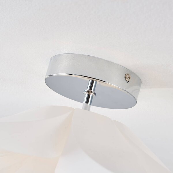 Lampa sufitowa Rimon Lindby, możliwość ściemniania, biały / opal, salon / jadalnia, tworzywo sztuczne, nowoczesny