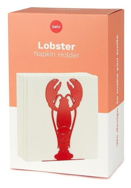Metalowy serwetnik Lobster – Balvi