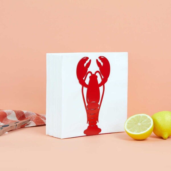 Metalowy serwetnik Lobster – Balvi
