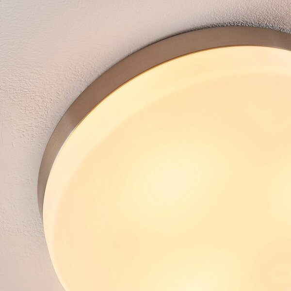 Lampa sufitowa Amilia Lindby, możliwość ściemniania, łazienka, szkło, nowoczesny