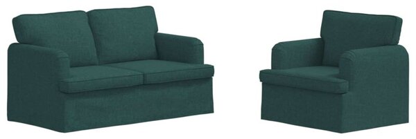ModuÅowa sofa w ciemnej zieleni z ergonomicznym designem