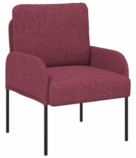 Nowoczesna sofa w kolorze czerwonego wina z minimalistycznym stylem