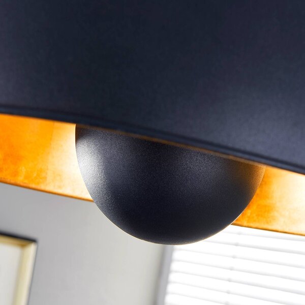 Lampa sufitowa Lya Lindby, możliwość ściemniania, czarny, salon / jadalnia, metal, nowoczesny