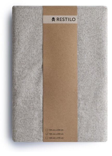 Szarobrązowa zasłona zaciemniająca 140x250 cm Corita – Restilo