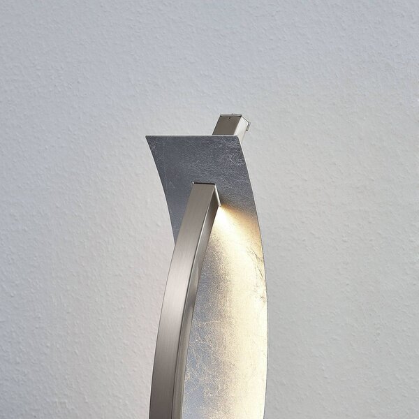 Lampa stołowa LED Marija Lucande, możliwość ściemniania, chromowy / srebrny, salon / jadalnia, metal, nowoczesny