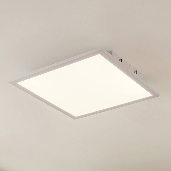 Lampa sufitowa LED Quais Lindby, biały / opal, kuchnia, aluminium, nowoczesny