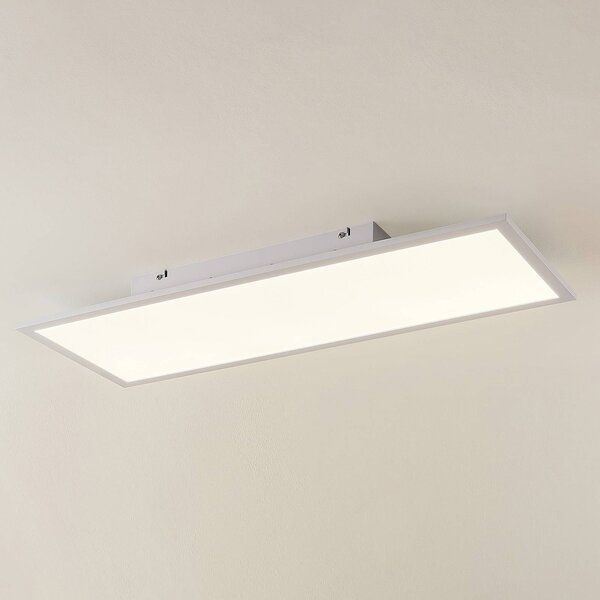Lampa sufitowa LED Quais Lindby, biały / opal, kuchnia, aluminium, nowoczesny