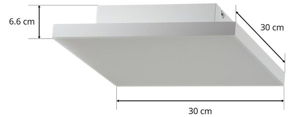 Paul Neuhaus Frameless lampa sufitowa CCT 30x30cm