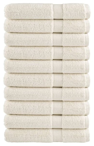 Ręczniki premium solund 10 szt., kremowe, 80x200 cm, 600 g/cm²