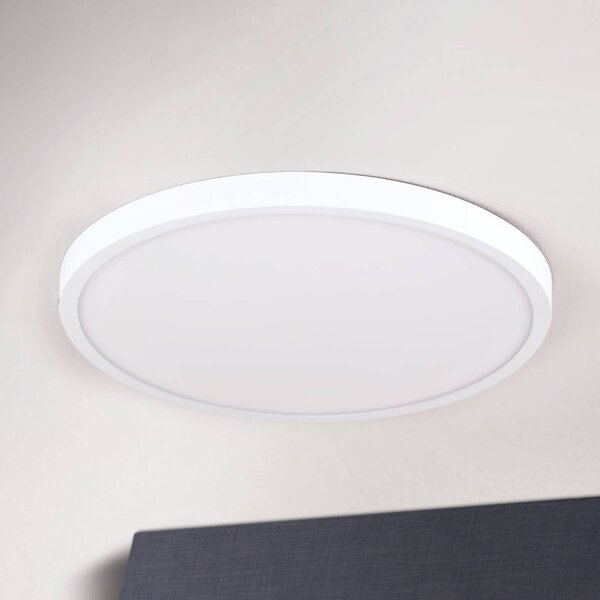 ORION Lampa sufitowa LED Lero, możliwość ściemniania, biały / opal, salon / jadalnia, aluminium, nowoczesny
