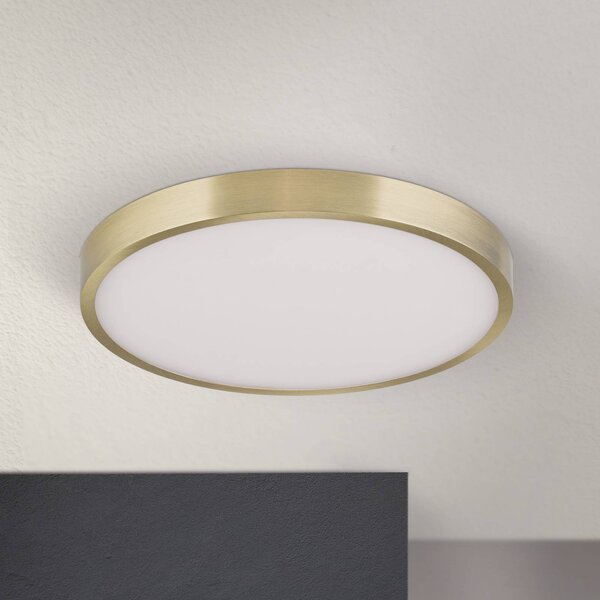 ORION Lampa sufitowa LED Bully, mosiężny / złoty, salon / jadalnia, aluminium, nowoczesny