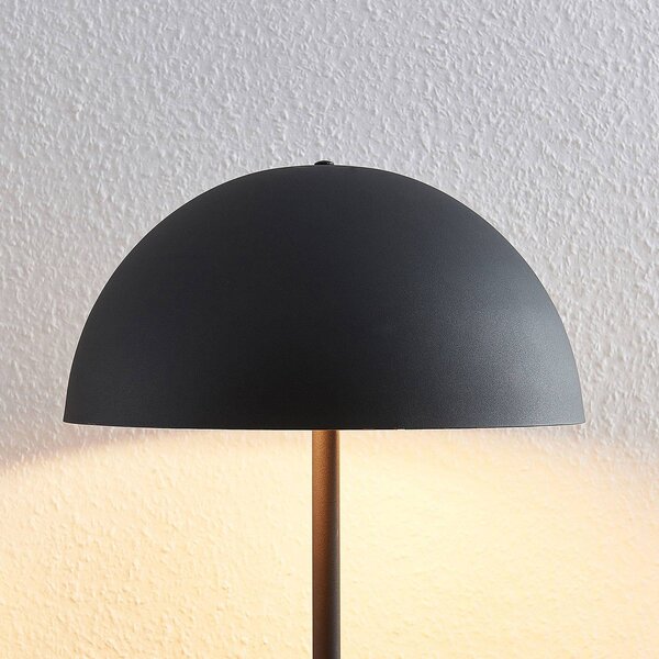 Lampa stołowa Idalene Lindby, czarny, salon / jadalnia, metal, nowoczesny
