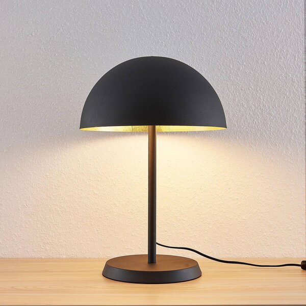 Lampa stołowa Idalene Lindby, czarny, salon / jadalnia, metal, nowoczesny