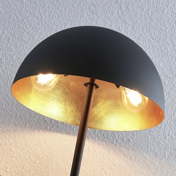 Lampa stołowa Idalene Lindby, czarny, salon / jadalnia, metal, nowoczesny
