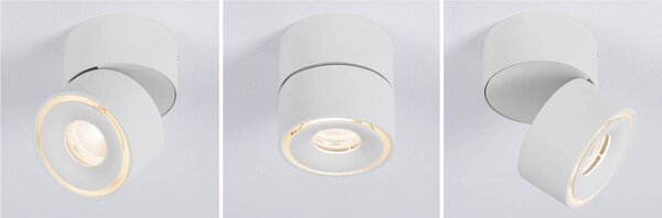 Paulmann Spircle oprawa natynkowa downlight biała, biały / opal, salon / jadalnia, aluminium, nowoczesny
