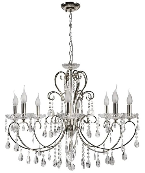 Żyrandol ośmioramienny w stylu glamour K154 C6-D48