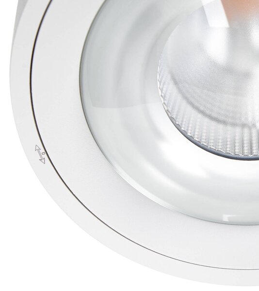 Lampa sufitowa LED Rotari Arcchio, możliwość ściemniania, biały / opal, salon / jadalnia, aluminium, nowoczesny