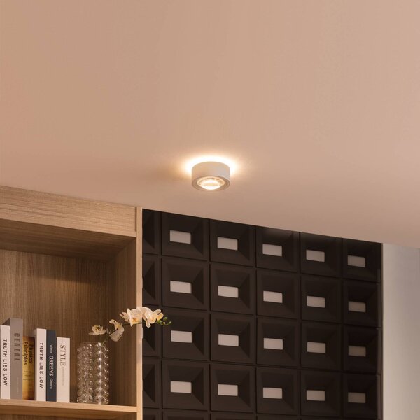 Lampa sufitowa LED Rotari Arcchio, możliwość ściemniania, biały / opal, salon / jadalnia, aluminium, nowoczesny