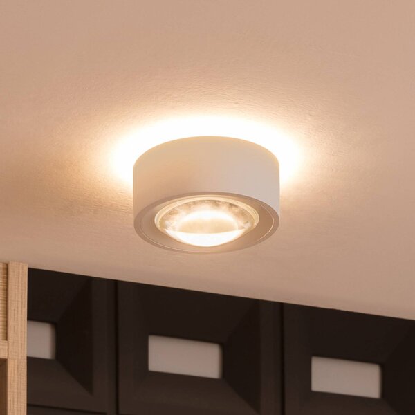 Lampa sufitowa LED Rotari Arcchio, możliwość ściemniania, biały / opal, salon / jadalnia, aluminium, nowoczesny