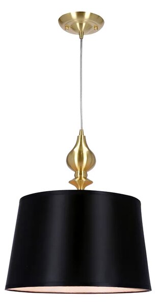 Wisząca lampa z czarnym abażurem - C8-R21