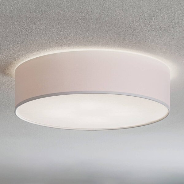 Lampa sufitowa Rondo TK Lighting, możliwość ściemniania, biały / opal, sypialnia, tkanina / materiał / jedwab, nowoczesny