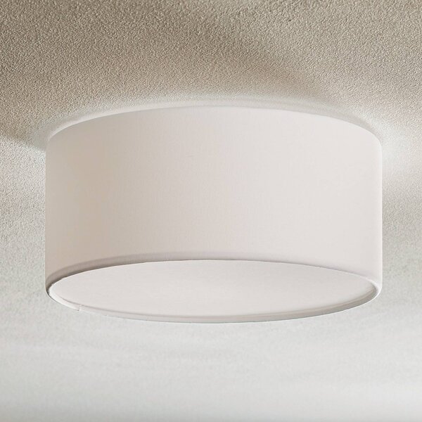 Lampa sufitowa Rondo TK Lighting, możliwość ściemniania, biały / opal, sypialnia, tkanina / materiał / jedwab, nowoczesny