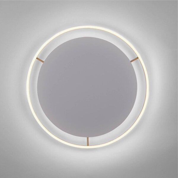 JUST LIGHT. GmbH Lampa sufitowa LED Ritus, możliwość ściemniania, brązowy / mosiężny, salon / jadalnia, aluminium, nowoczesny