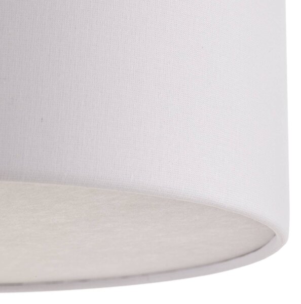 Lampa sufitowa Rondo TK Lighting, możliwość ściemniania, biały / opal, sypialnia, tkanina / materiał / jedwab, nowoczesny