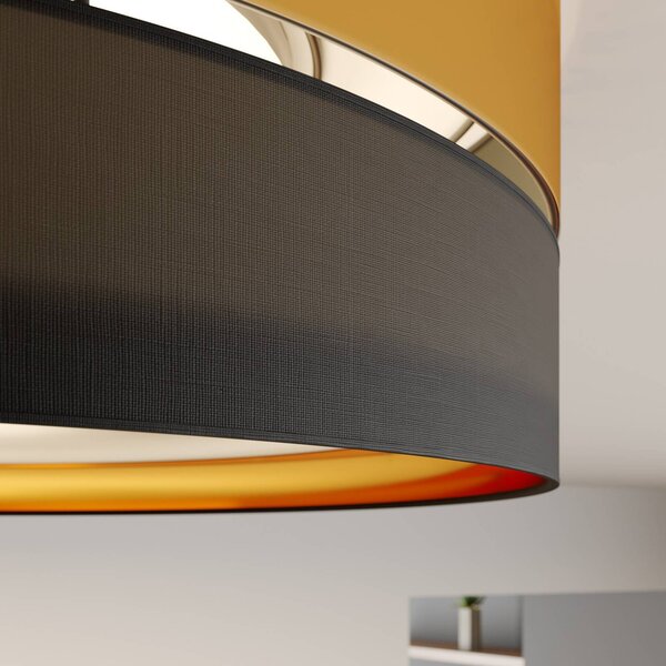 Lampa sufitowa Hilton TK Lighting, możliwość ściemniania, czarny, salon / jadalnia, metal, nowoczesny