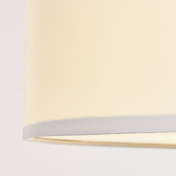 Brilliant Lampa sufitowa Andria, możliwość ściemniania, biały / opal, salon / jadalnia, tkanina / materiał / jedwab, nowoczesny