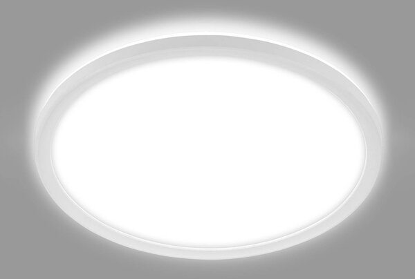 Briloner Lampa sufitowa Slim Drip, biały / opal, łazienka, tworzywo sztuczne, nowoczesny