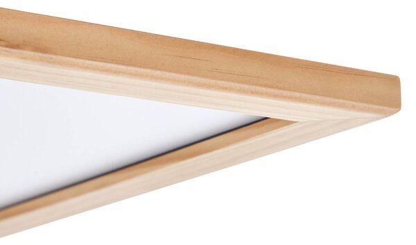Lampa sufitowa LED Joren Lucande, możliwość ściemniania, jasne drewno, salon / jadalnia, drewno, dworkowy / rustykalny