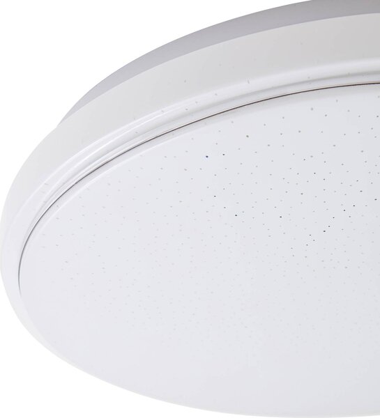 Lampa sufitowa LED Glamo Lindby, chromowy / srebrny, łazienka, metal, nowoczesny