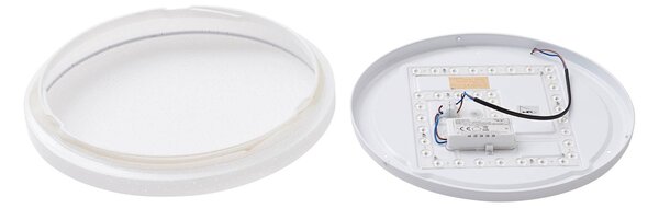 Lampa sufitowa LED Glamo Lindby, chromowy / srebrny, łazienka, metal, nowoczesny