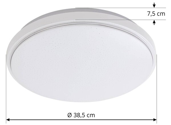 Lampa sufitowa LED Glamo Lindby, chromowy / srebrny, łazienka, metal, nowoczesny