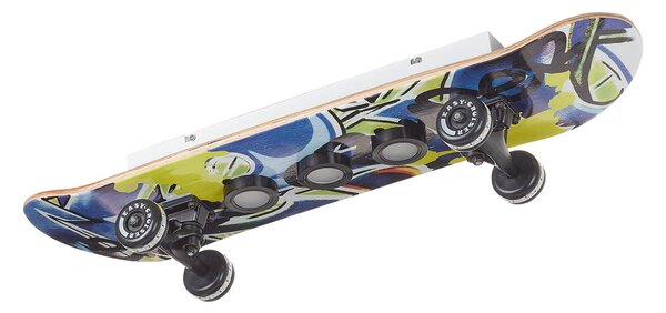 Evotec Lampa sufitowa LED Easy Cruiser Graffiti, możliwość ściemniania, niebieski, pokój dziecięcy, drewno, design