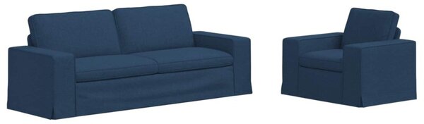 Nowoczesna moduÅowa sofa w niebieskim kolorze z ergonomicznym wypeÅnieniem