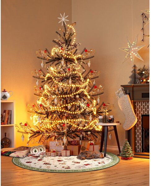 Zielony okrągły dywan z mieszanki bawełny ze świątecznym motywem ø 160 cm Toy's Delight Green Christmas – Villeroy&Boch